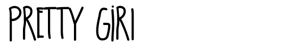 Pretty Girl font preview
