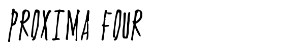 Proxima Four font preview