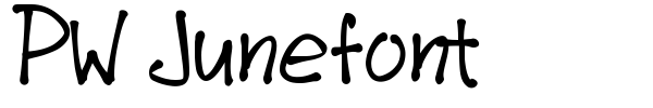 Шрифт PW Junefont