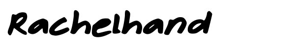 Шрифт Rachelhand