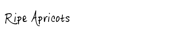 Шрифт Ripe Apricots