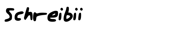 Шрифт Schreibii