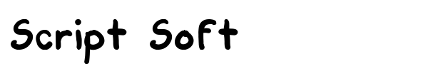 Шрифт Script Soft