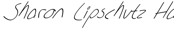 Шрифт Sharon Lipschutz Handwriting