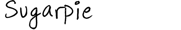 Sugarpie font preview