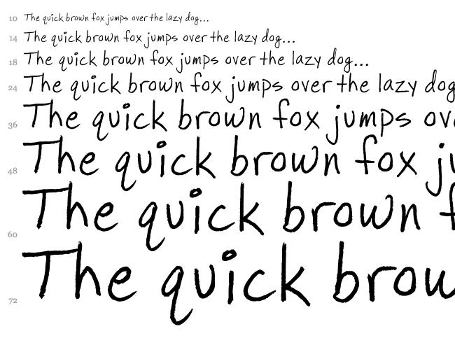 Sugarpie font waterfall
