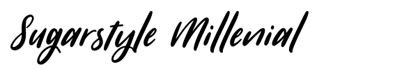 Sugarstyle Millenial font preview