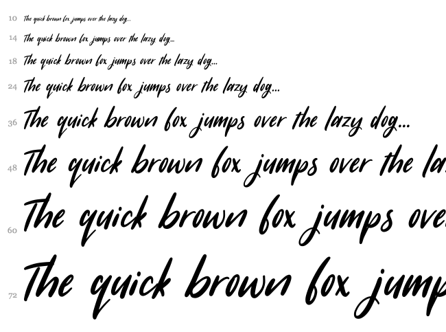 Sugarstyle Millenial font waterfall