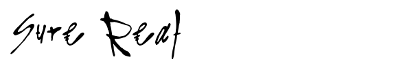 Sure Real font preview