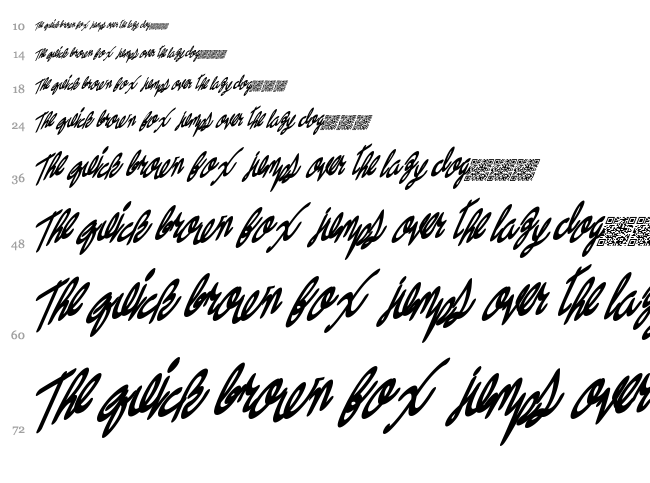Swingers font waterfall