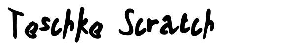 Шрифт Teschke Scratch