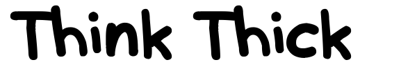 Шрифт Think Thick