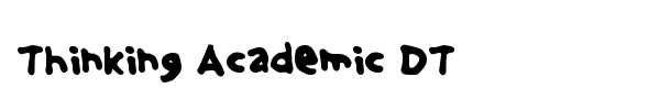 Шрифт Thinking Academic DT