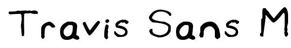 Шрифт Travis Sans MS