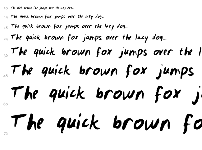 Veila font waterfall