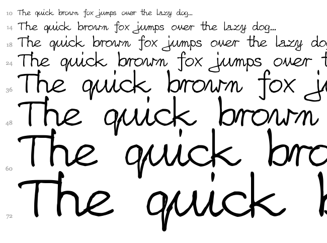zai Nicolas Sloppy Pen font waterfall