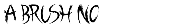 Шрифт A Brush No