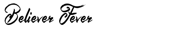 Шрифт Believer Fever