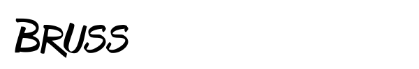 Bruss font preview
