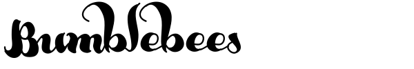 Bumblebees font preview