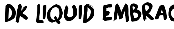 Шрифт DK Liquid Embrace