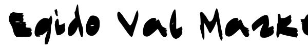 Шрифт Egido Val Marker Font