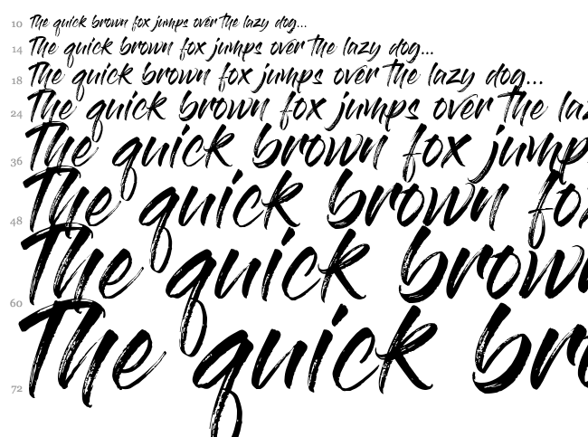 Gloss And Bloom font waterfall