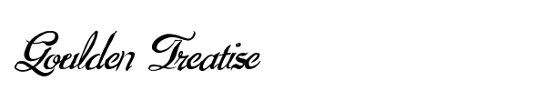 Шрифт Goulden Treatise