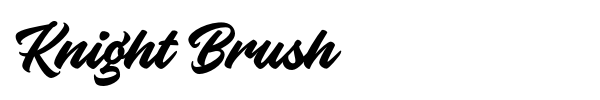 Шрифт Knight Brush