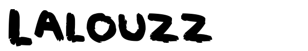 Шрифт Lalouzz