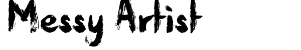 Шрифт Messy Artist