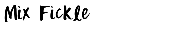 Шрифт Mix Fickle