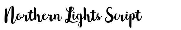 Шрифт Northern Lights Script