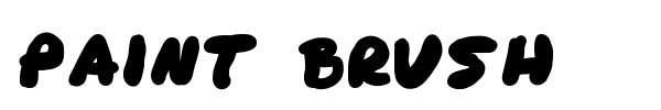Paint Brush font preview