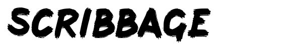 Шрифт Scribbage