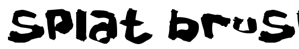 Шрифт Splat Brush