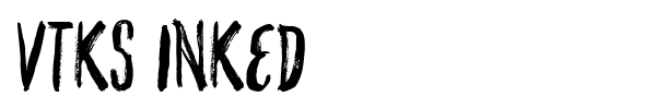 Шрифт VTKS Inked