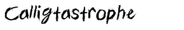 Шрифт Calligtastrophe