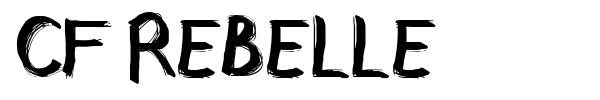 Шрифт CF Rebelle