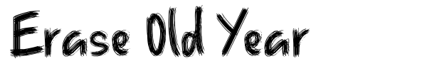 Шрифт Erase Old Year