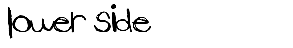 Шрифт Lower Side