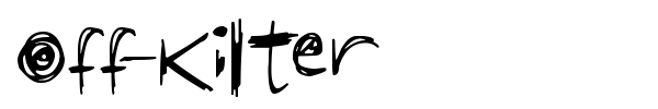 Шрифт Off-Kilter