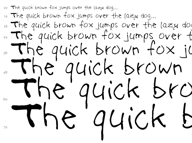 On Acid font waterfall