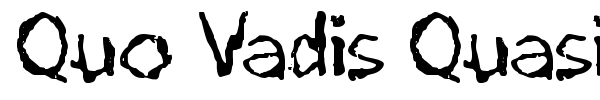 Шрифт Quo Vadis Quasimodo