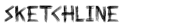 Шрифт Sketchline