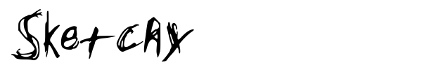 Sketchy font preview