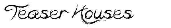 Шрифт Teaser Houses