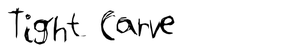 Шрифт Tight Carve