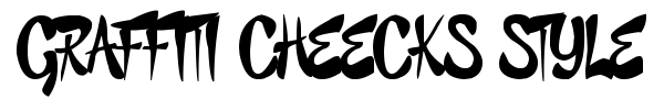 Шрифт Graffiti Cheecks Style