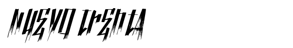 Шрифт Nuevo Trenta
